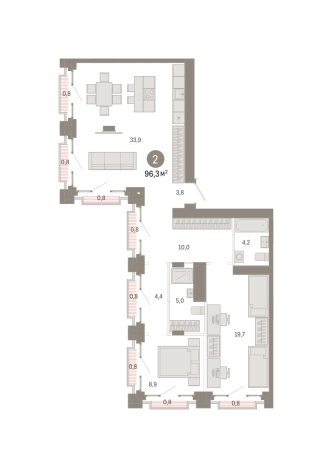 Купить двухкомнатную квартиру в новостройках в ЖК Метроном в Москве. Вариант № 8468489, 0, площадь -  квм, цена 27780000 рублей