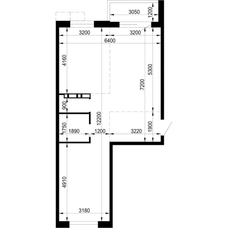 . Вариант № 9801037, 1, площадь - 60.7 квм, цена 10015500 рублей