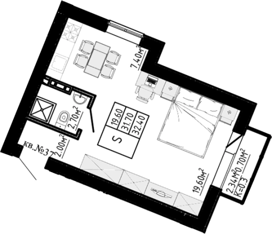 Купить квартиру в новостройках в Коммунаре. Вариант № 9325272, 0, площадь -  квм, цена 4374000 рублей