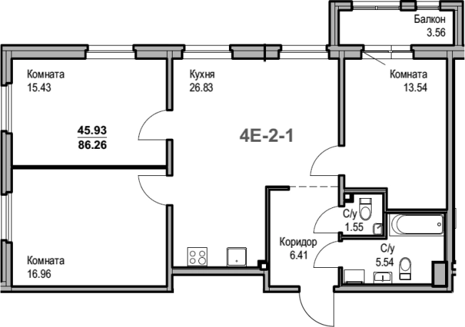 Купить пятикомнатную квартиру в Санкт-Петербурге. Вариант № 77376, 0, площадь -  квм, цена 23150459 рублей