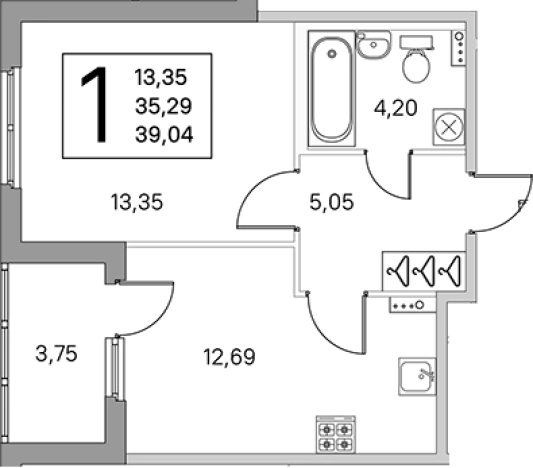Купить квартиру в новостройках в ЖК Любоград в Стрельне в Санкт-Петербурге. Вариант № 6866145, 0, площадь -  квм, цена 7943779 рублей