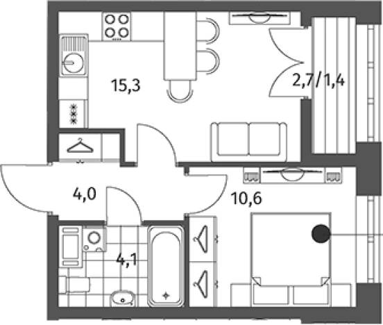 Купить квартиру в ЖК NEWПИТЕР в Ленинградской области. Вариант № 5259106, 0, площадь -  квм, цена 6493000 рублей