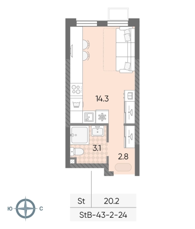Купить квартиру в районе Солнцево в Москве. Вариант № 10061353, 0, площадь - квм, цена 9304685 рублей