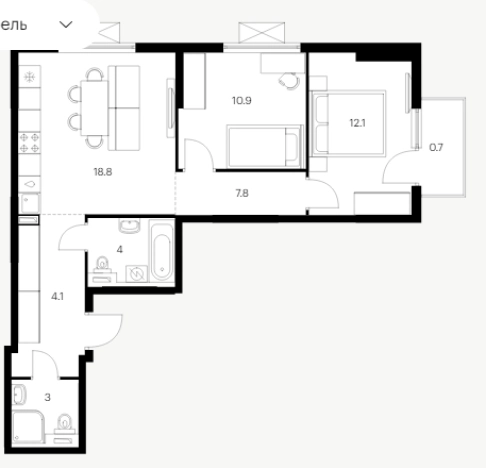 Купить двухкомнатную квартиру в ЖК Савин Парк в Нижегородской области. Вариант № 2768259, 0, площадь -  квм, цена 8319700 рублей