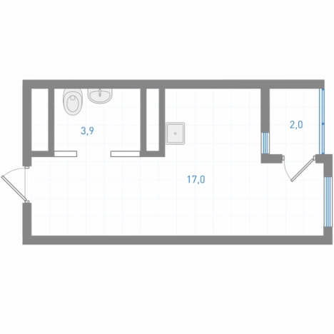 Купить Студию в Хабаровске. Вариант № 156892, 0, площадь - квм, цена 5095800 рублей
