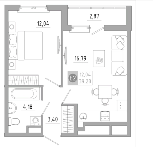 Купить квартиру в новостройках в Тульской области. Вариант № 78033, 0, площадь -  квм, цена 4358902 рублей