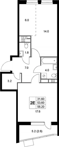 Купить двухкомнатную квартиру в ЖК Легенда Коренево в Люберцах. Вариант № 127022, 0, площадь -  квм, цена 14087092 рублей