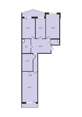 Купить трехкомнатную квартиру в Санкт-Петербурге. Вариант № 8619012, 34, площадь -  квм, цена 31700000 рублей