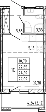 Купить квартиру в ЖК Полис Новоселье в Ленинградской области. Вариант № 90701, 0, площадь -  квм, цена 4999888 рублей