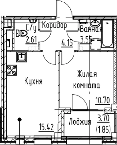 Купить квартиру в новостройках в ЖК Кронфорт в Санкт-Петербурге. Вариант № 6830674, 0, площадь -  квм, цена 9936960 рублей