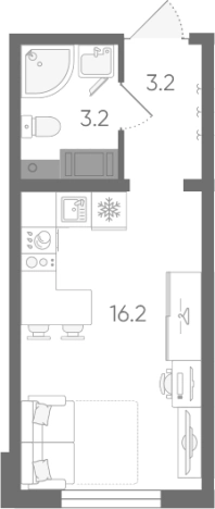 Купить квартиру в новостройках в ЖК Ручьи 2 в Санкт-Петербурге. Вариант № 7605121, 0, площадь -  квм, цена 4358613 рублей