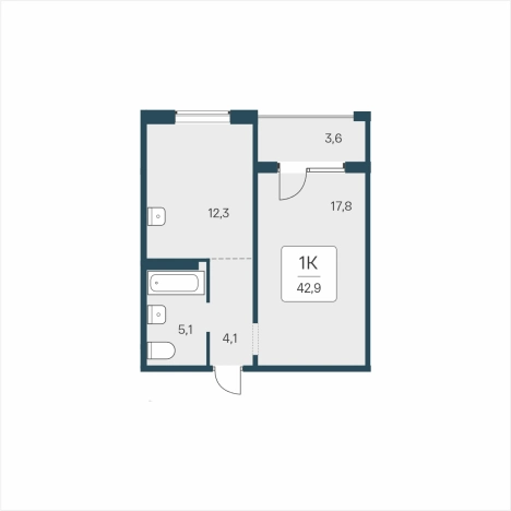 Купить однокомнатную квартиру в ЖК Цветной Бульвар в Новосибирске. Вариант № 9875121, 0, площадь -  квм, цена 6050000 рублей