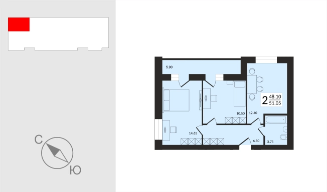 Купить квартиру в новостройках в Гусь-Хрустальном. Вариант № 818391, 0, площадь -  квм, цена 4135050 рублей
