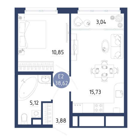 Купить квартиру в новостройках на улице Птицеводов в Рязани. Вариант № 102622, 0, площадь -  квм, цена 4671861 рублей