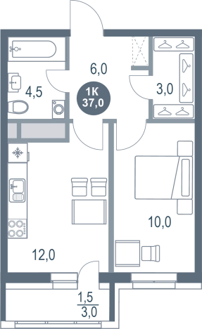 Купить квартиру в новостройках у метро Котельники в Котельниках. Вариант № 8890040, 0, площадь - квм, цена 8062927 рублей
