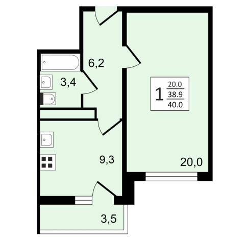 Купить квартиру в новостройках в ЖК Задонье в Воронеже. Вариант № 127573, 0, площадь -  квм, цена 4981300 рублей