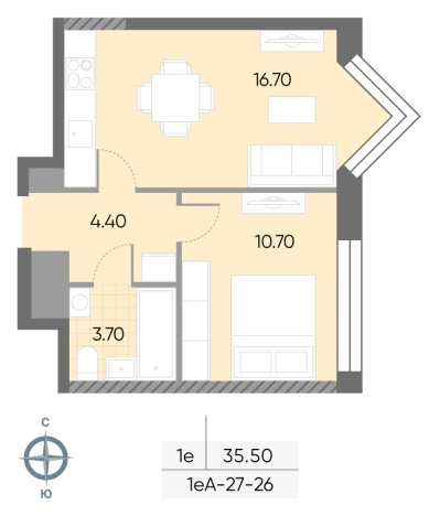 Купить однокомнатную квартиру в новостройках в районе Москворечье-Сабурово в Москве. Вариант № 9333654, 0, площадь -  квм, цена 17803143 рублей