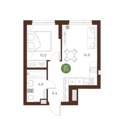 Купить квартиру в Новосибирске. Вариант № 9935397, 0, площадь -  квм, цена 6937000 рублей