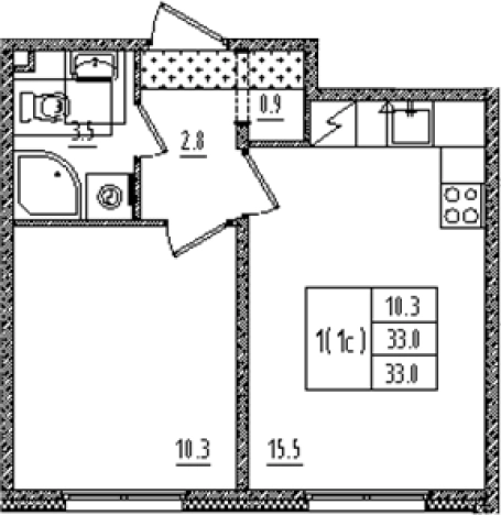 Купить квартиру в новостройках на улице Товарищеский проспект в Санкт-Петербурге. Вариант № 7572686, 0, площадь -  квм, цена 9683751 рублей
