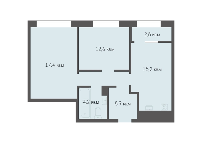 Купить квартиру в новостройках в Рязани. Вариант № 9220555, 8, площадь -  квм, цена 10200000 рублей