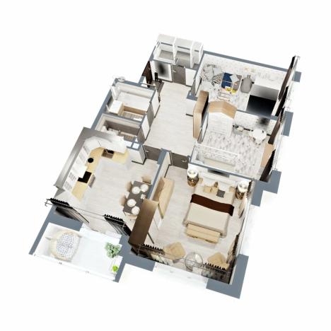 Купить квартиру в новостройках в ЖК "Чайковский" в Коврове. Вариант № 146278, 4, площадь -  квм, цена 7319350 рублей