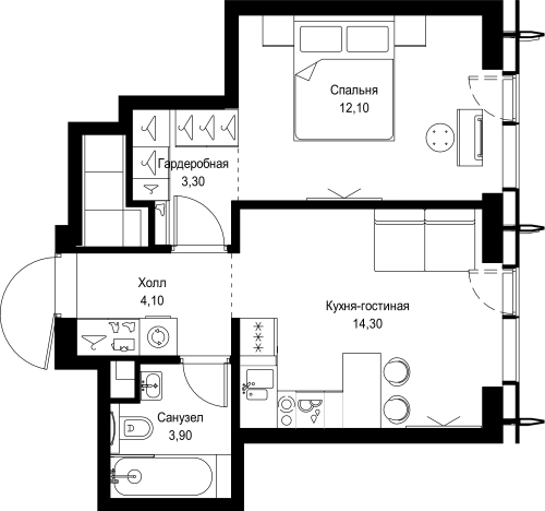 Купить квартиру у метро Мякинино в Москве. Вариант № 5461733, 0, площадь -  квм, цена 19968295 рублей