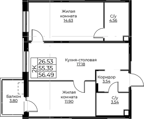 Купить трехкомнатную квартиру в ЖК Тишин в Ленинградской области. Вариант № 8058620, 0, площадь -  квм, цена 10090330 рублей