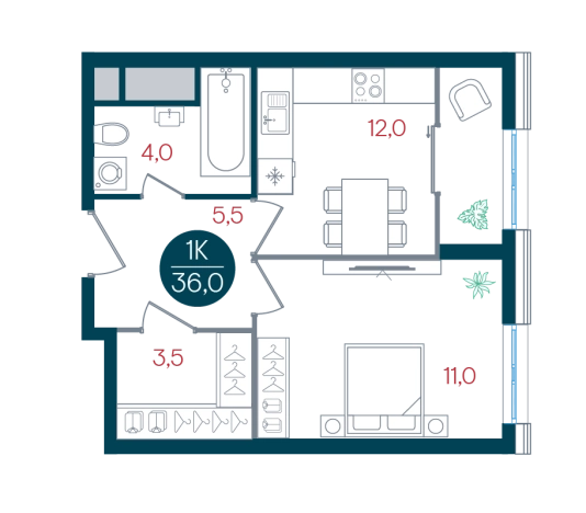 Купить однокомнатную квартиру у метро Кантемировская в Москве. Вариант № 8947661, 0, площадь -  квм, цена 13111388 рублей
