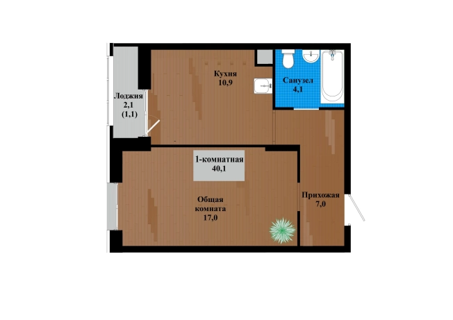 Купить квартиру в ЖК Кенон Ривьера  Парк в Чите. Вариант № 156846, 0, площадь -  квм, цена 6576400 рублей