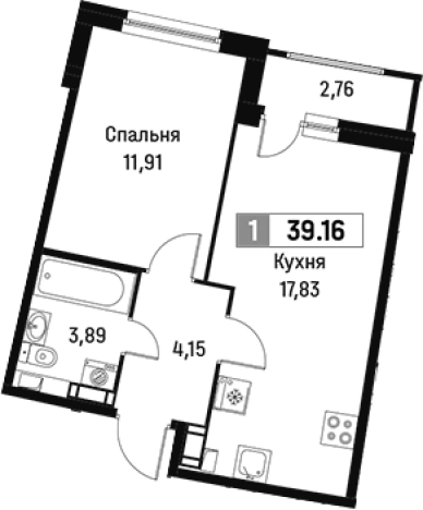 Купить двухкомнатную квартиру на вторичке на улице Оборонная в Мурине. Вариант № 6211751, 0, площадь -  квм, цена 6956505 рублей