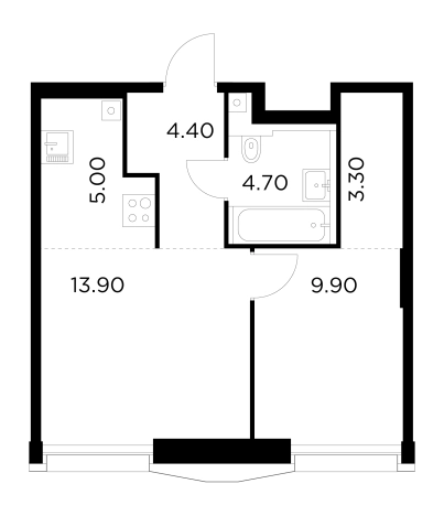 Купить двухкомнатную квартиру в районе Войковский в Москве. Вариант № 9104385, 1, площадь -  квм, цена 23211300 рублей