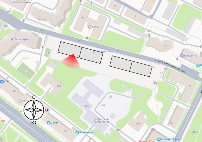 Купить однокомнатную квартиру на улице 1-й Коллективный проезд в Владимире. Вариант № 106958, 1, площадь -  квм, цена 6989000 рублей