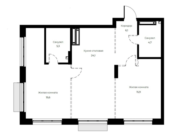Купить двухкомнатную квартиру на улице Богданова в Пензе. Вариант № 1302236, 0, площадь -  квм, цена 10188450 рублей