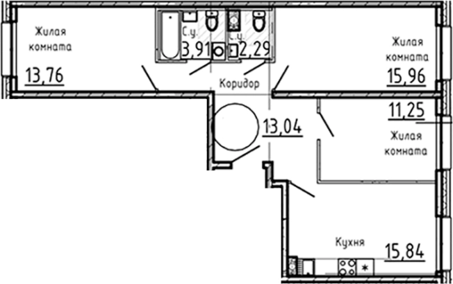 Купить квартиру в новостройках у метро Горный институт в Санкт-Петербурге. Вариант № 7260842, 0, площадь -  квм, цена 31902975 рублей