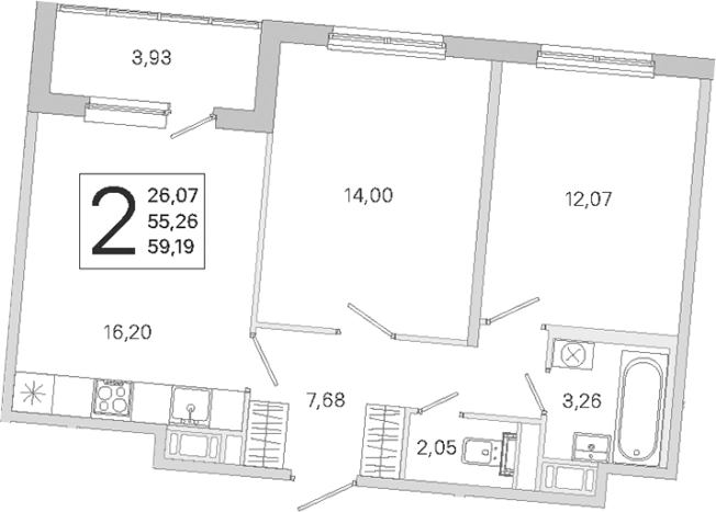 Купить трехкомнатную квартиру в ЖК ЮгТаун. Олимпийские кварталы в Санкт-Петербурге. Вариант № 9638932, 0, площадь -  квм, цена 12345084 рублей
