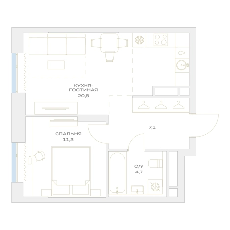 Купить двухкомнатную квартиру в Микрорайоне Рутаун, посёлок Марьино в Москве. Вариант № 7649198, 0, площадь -  квм, цена 18384681 рублей