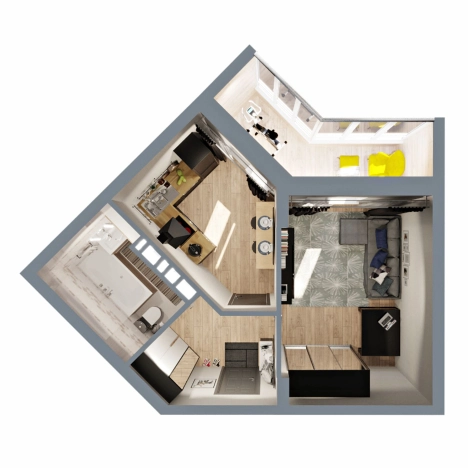 Купить однокомнатную квартиру в Микрорайоне Славный, Ковров в Коврове. Вариант № 146340, 5, площадь -  квм, цена 3638747 рублей