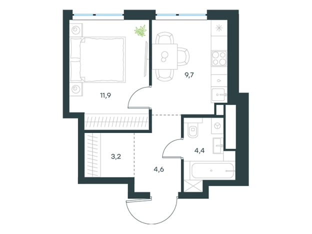Купить квартиру в новостройках в ЖК Level Мичуринский в Москве. Вариант № 1066341, 0, площадь -  квм, цена 32259508 рублей