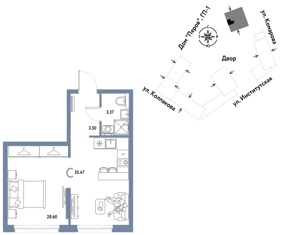 Купить квартиру в ЖК Страна.Парковая в Мытищах. Вариант № 10440438, 0, площадь -  квм, цена 14946667 рублей