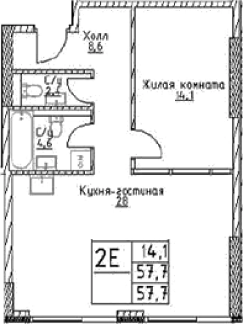 Купить двухкомнатную квартиру в районе Черёмушки в Москве. Вариант № 10307086, 0, площадь -  квм, цена 17317790 рублей