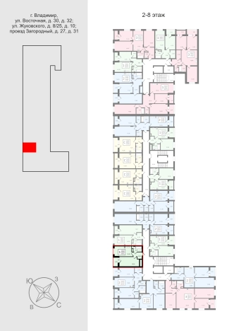 Купить квартиру на улице Жуковского в Владимире. Вариант № 83646, 1, площадь -  квм, цена 5945000 рублей