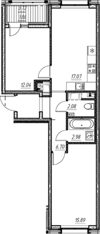 Купить двухкомнатную квартиру у метро Шушары в Санкт-Петербурге. Вариант № 9154461, 0, площадь -  квм, цена 8354522 рублей