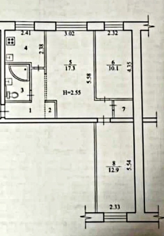 Купить трехкомнатную квартиру на улице Университетский проспект в Волгограде. Вариант № 8923016, 15, площадь -  квм, цена 4250000 рублей