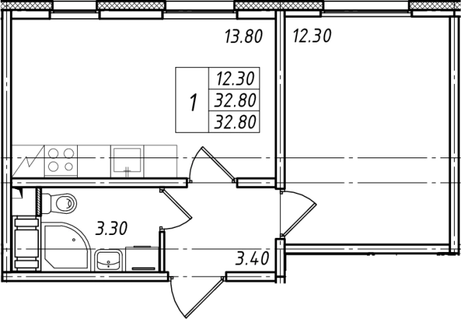 Купить двухкомнатную квартиру в новостройках у метро Горьковская в Санкт-Петербурге. Вариант № 95390, 0, площадь -  квм, цена 5946890 рублей