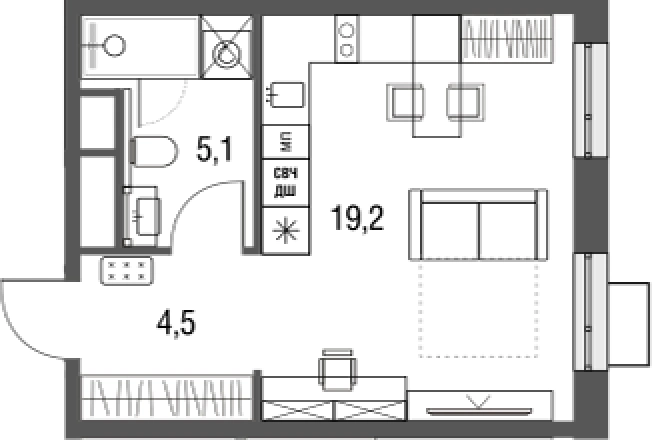 Купить квартиру у метро Бульвар Рокоссовского в Москве. Вариант № 88064, 0, площадь -  квм, цена 12219517 рублей