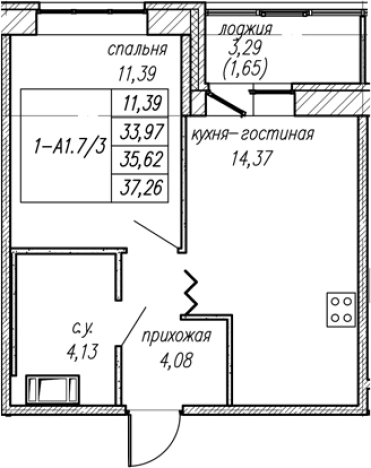 Купить однокомнатную квартиру у метро Проспект Ветеранов в Ленинградской области. Вариант № 8063781, 0, площадь -  квм, цена 5999156 рублей