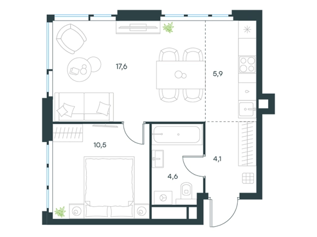 Купить квартиру в новостройках у метро Мичуринский проспект в Москве. Вариант № 1066202, 0, площадь -  квм, цена 41077721 рублей