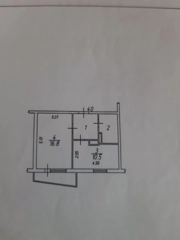 Купить однокомнатную квартиру в Микрорайоне Новый-2 в Белгороде. Вариант № 218003, 1, площадь -  квм, цена 4050000 рублей