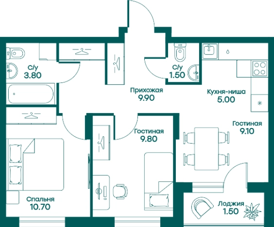 Купить квартиру в ЖК Равновесие в Московской области. Вариант № 83844, 0, площадь - квм, цена 10009720 рублей