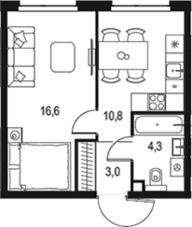 Купить квартиру в новостройках у метро Мичуринский проспект в Москве. Вариант № 3569356, 0, площадь -  квм, цена 15518213 рублей